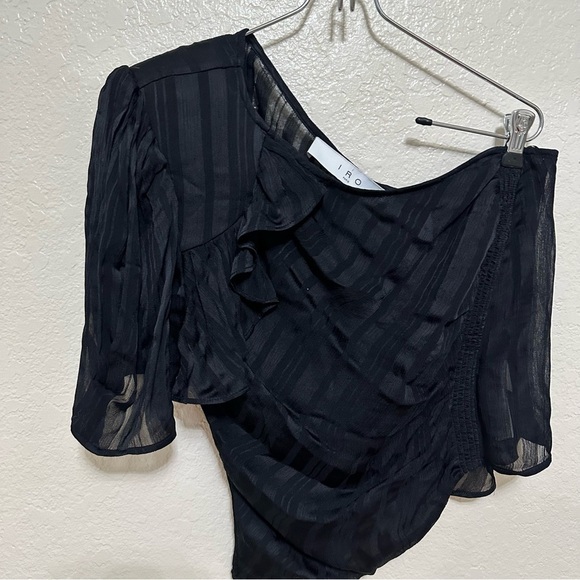 IRO Polk Top one shoulder ruffle size 36 - Picture 4 of 13